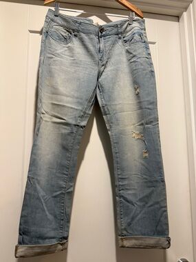 CAbi Light Blue Distressed Boyfriend Jeans
